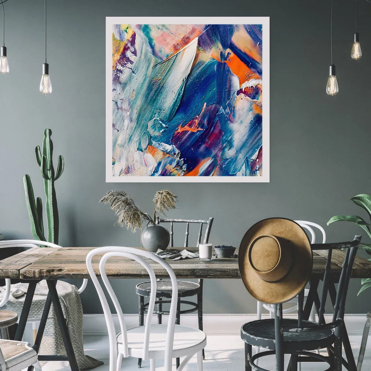 Poster - La confusione del colore - 40x40 cm