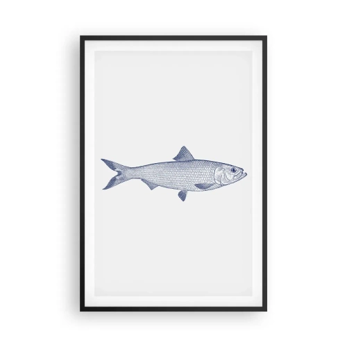 Poster in cornice nera - Un saluto dai mari del nord - 61x91 cm