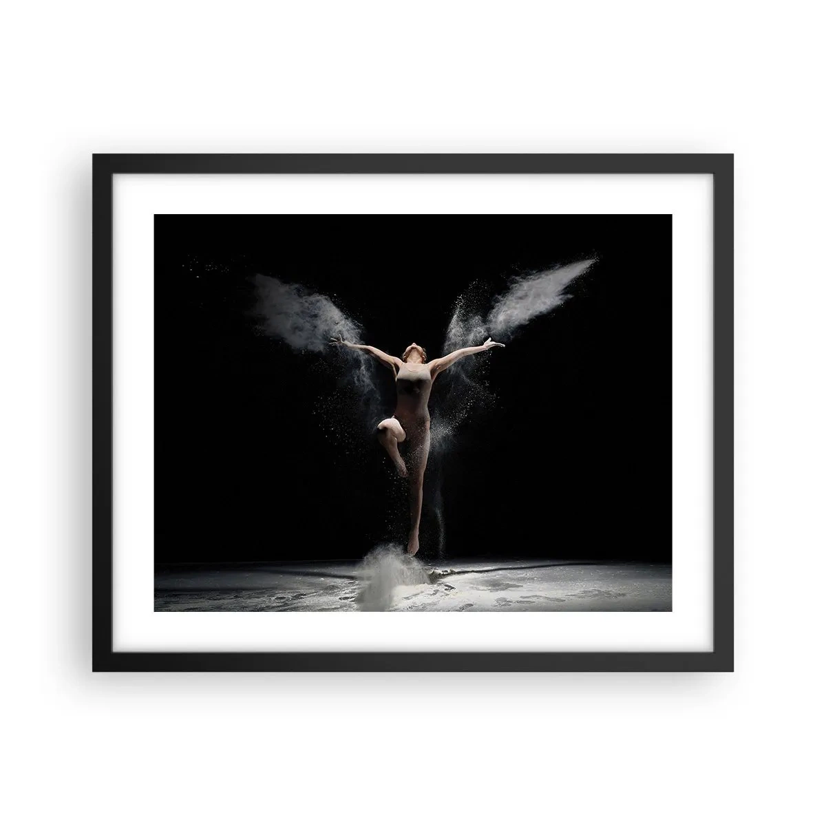 Poster in cornice nera - Gli elfi esistono - 50x40 cm