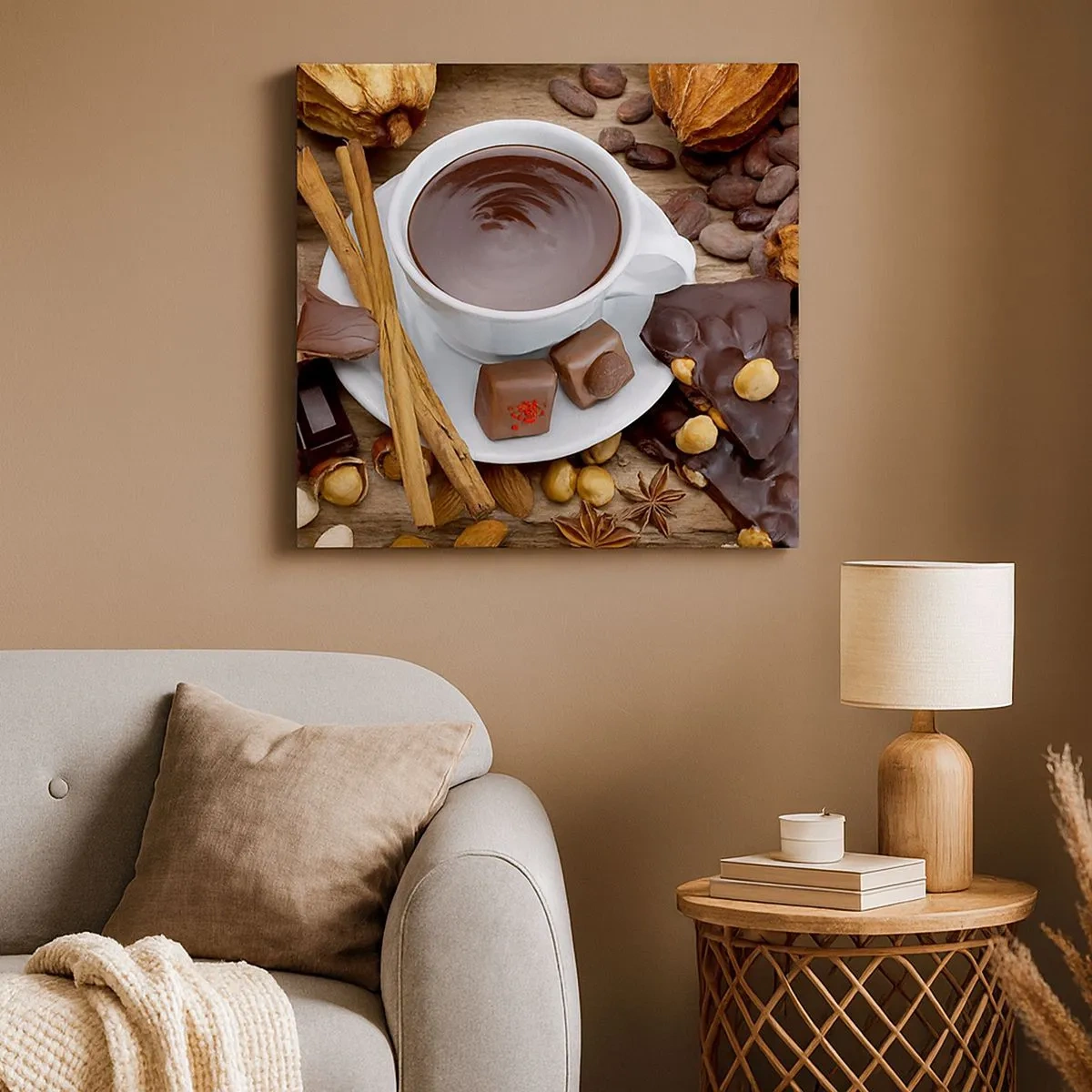 Quadro su tela - Stampe su Tela - Dalla fantastica fabbrica di cioccolato - 30x30 cm