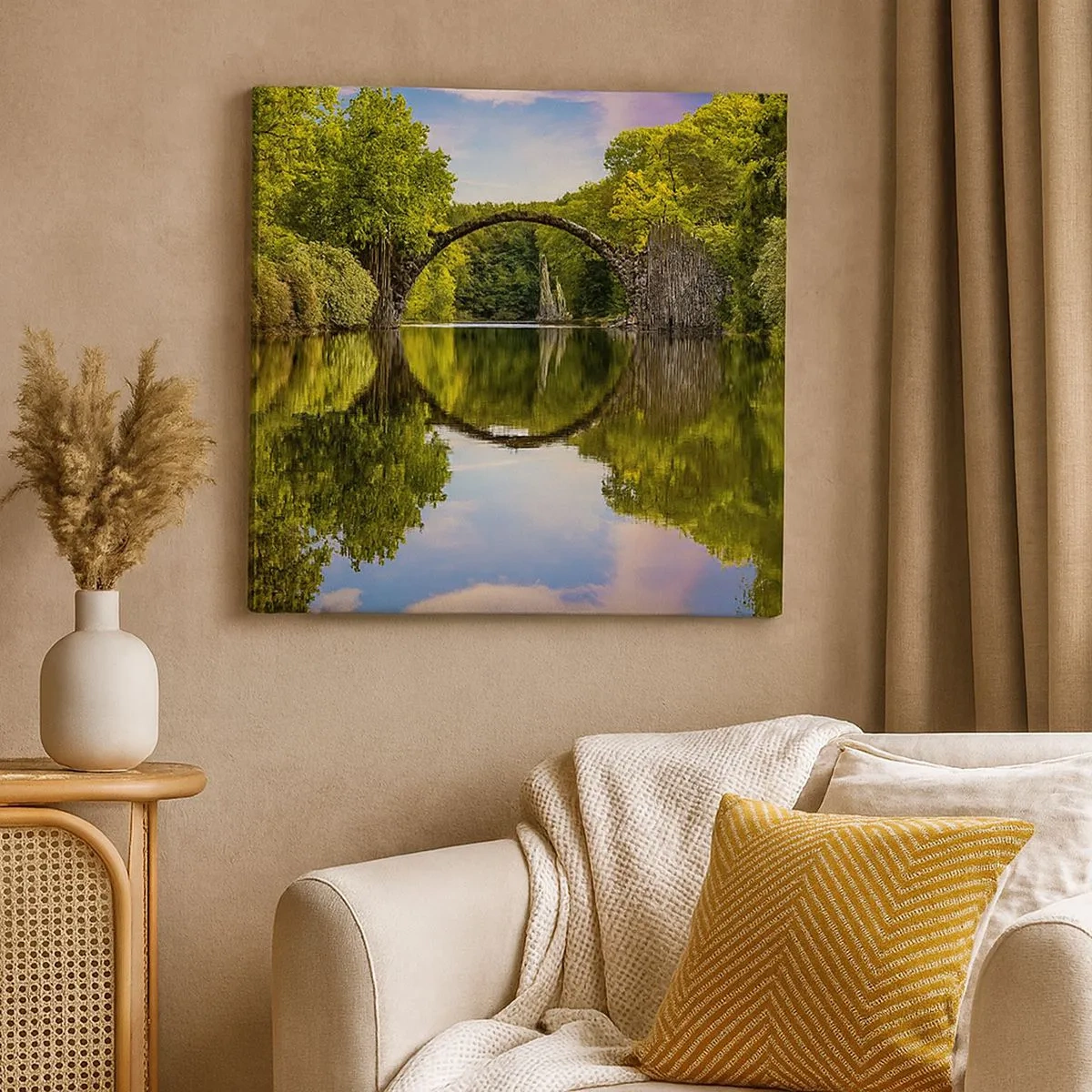 Quadro su tela - Stampe su Tela - All'incontro di due mondi - 30x30 cm