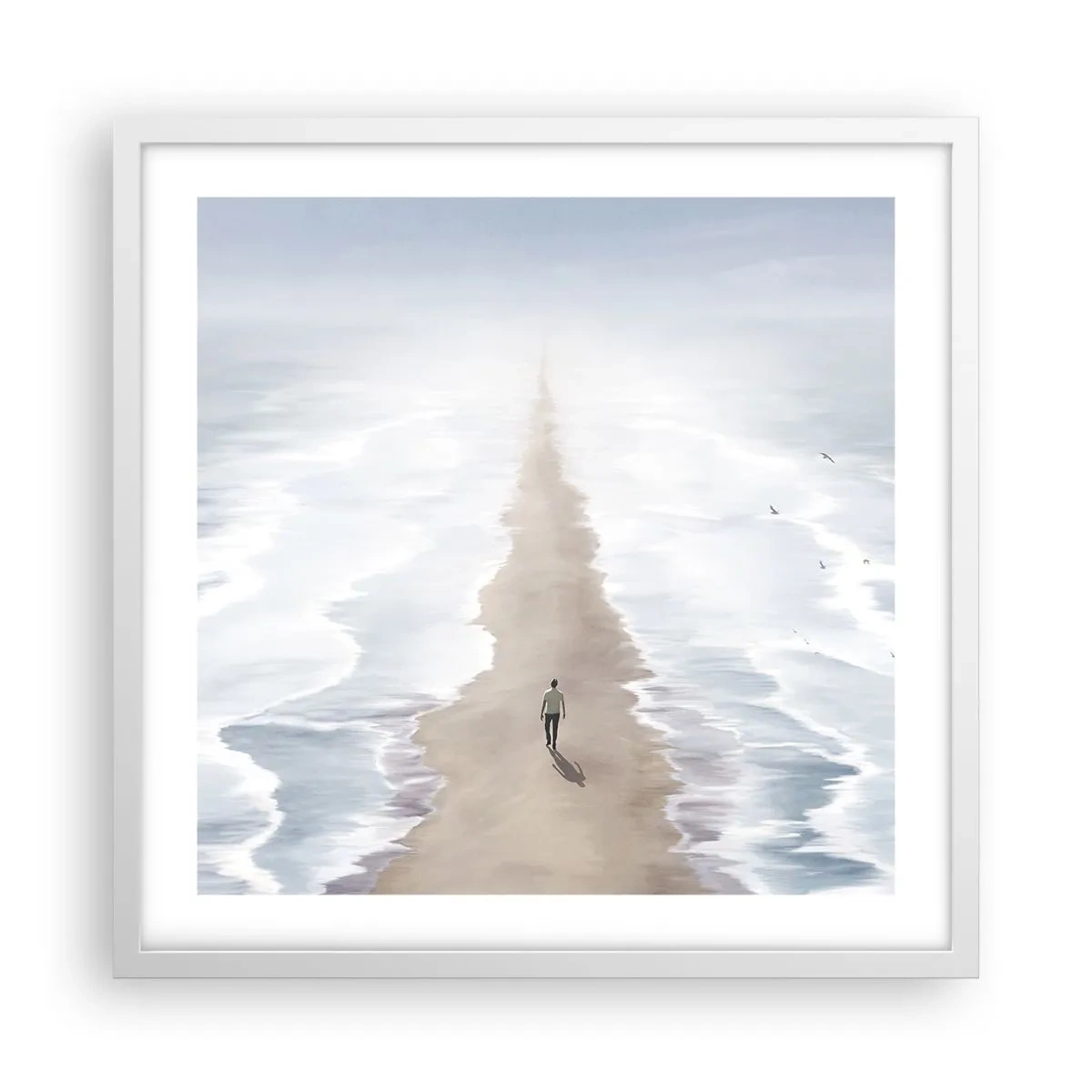 Poster in cornice bianca - Un futuro luminoso - 50x50 cm