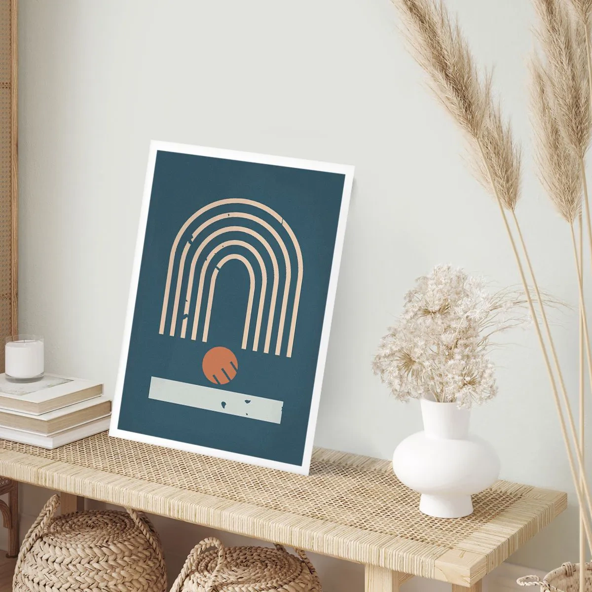 Poster - Geometria in blu - 40x50 cm