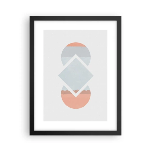 Poster in cornice nera - La situazione è chiara - 30x40 cm