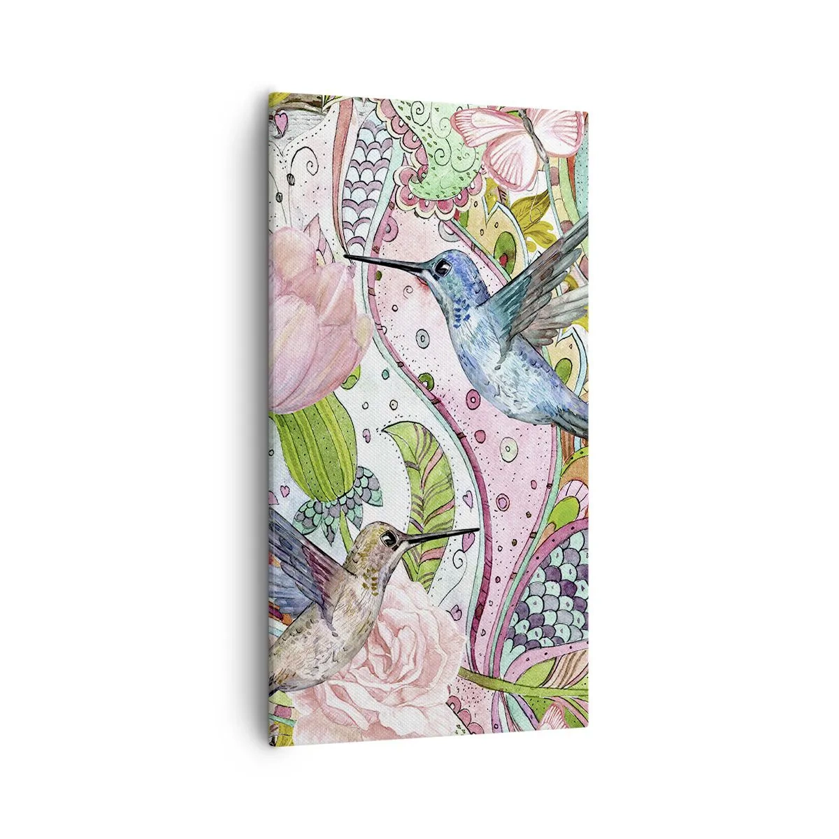 Quadro su tela - Stampe su Tela - Intrecciate nei rami - 55x100 cm