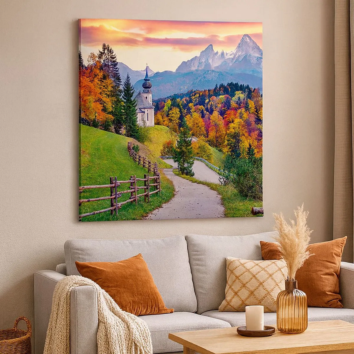 Quadro su tela - Stampe su Tela - Un paesaggio come dipinto - 30x30 cm