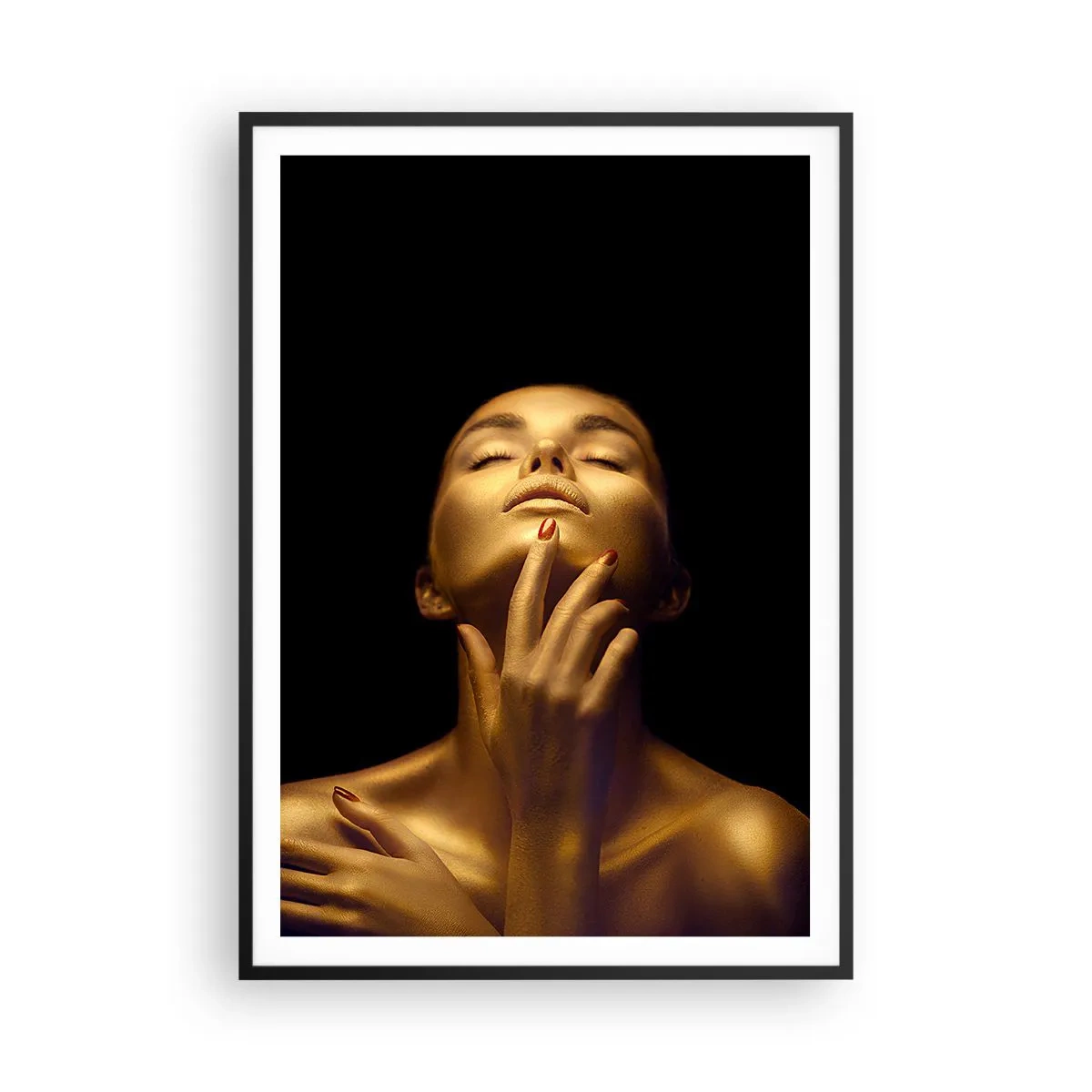 Poster in cornice nera - Come seta d'oro - 70x100 cm