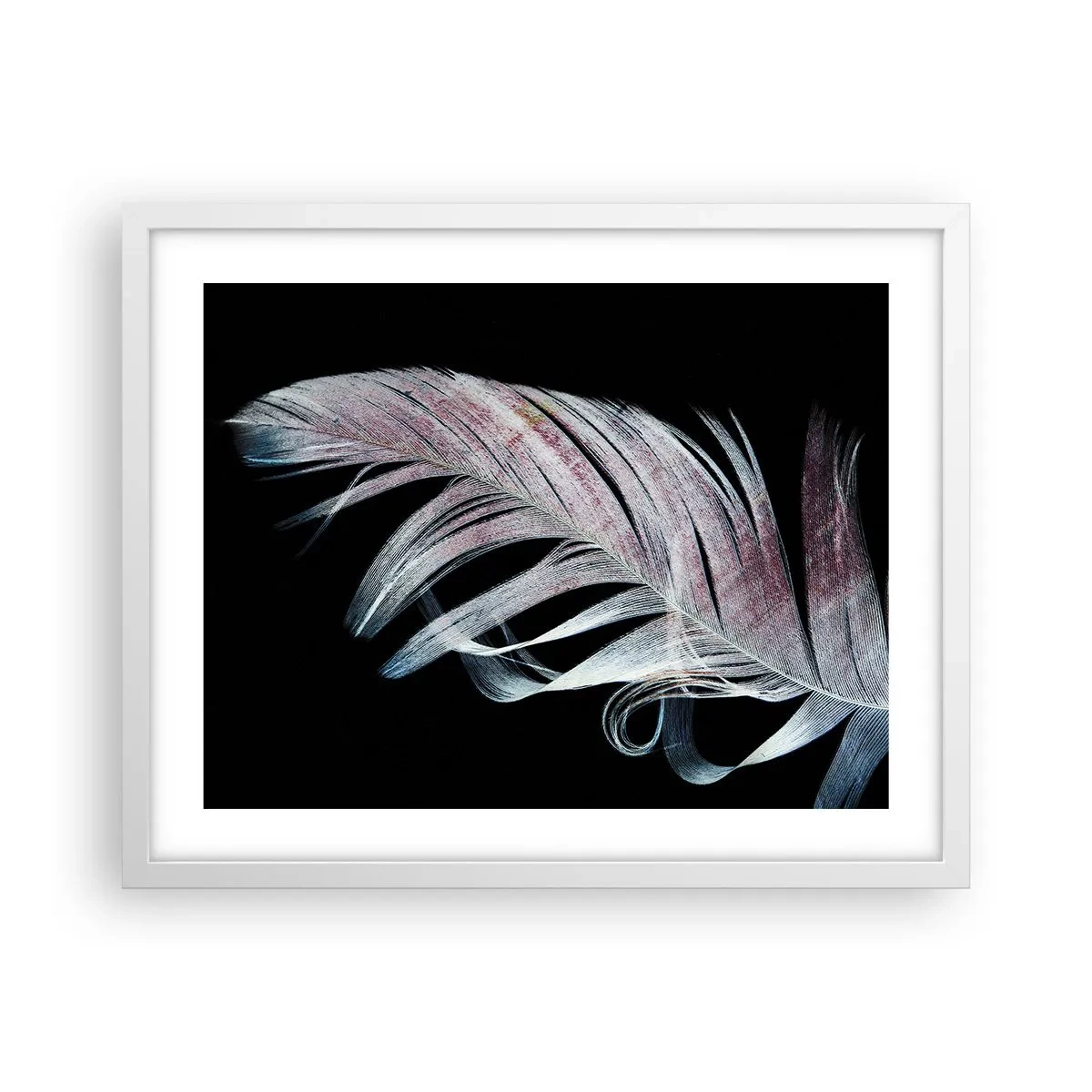 Poster in cornice bianca - Pensa al tocco - 50x40 cm