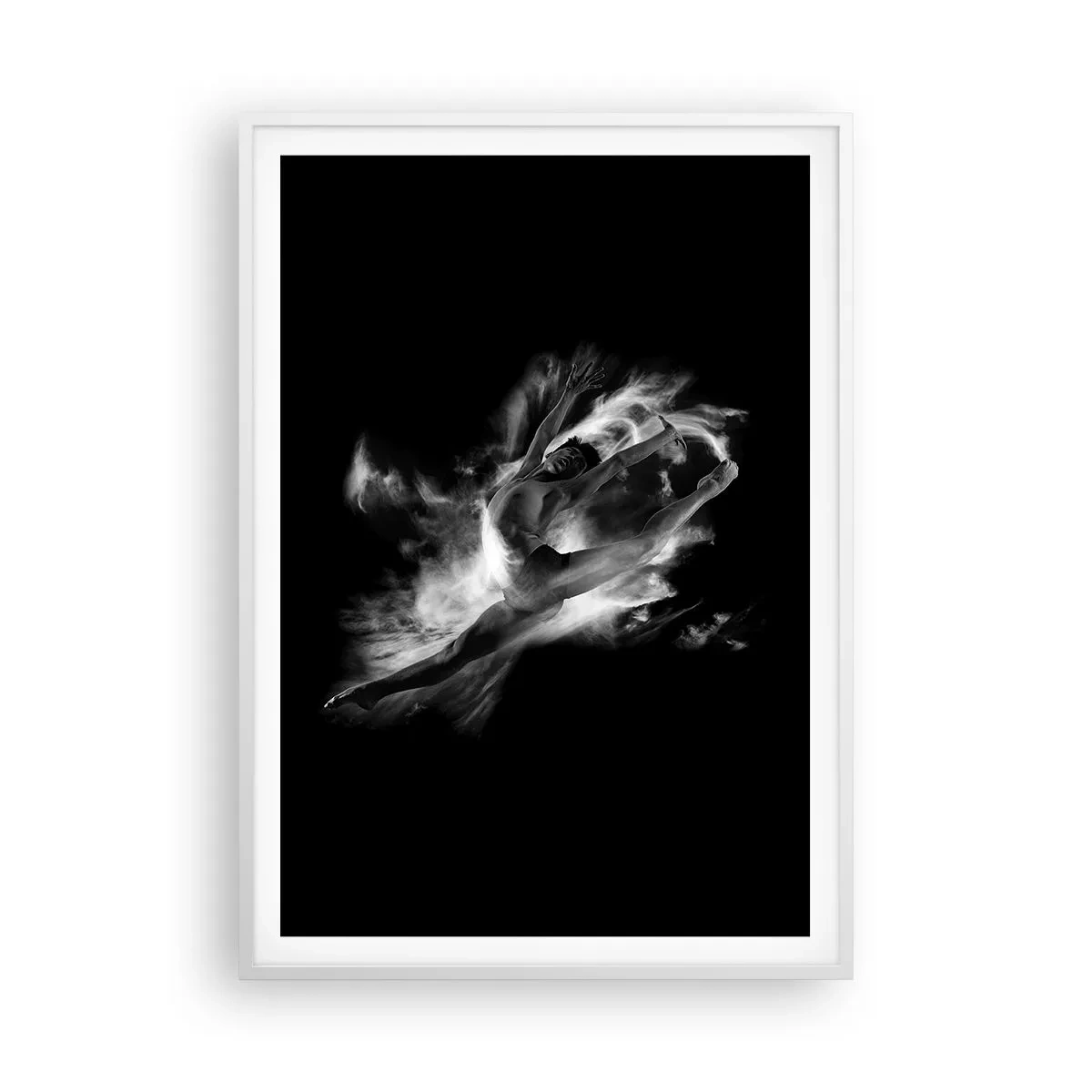 Poster in cornice bianca - Fermo in volo - 70x100 cm