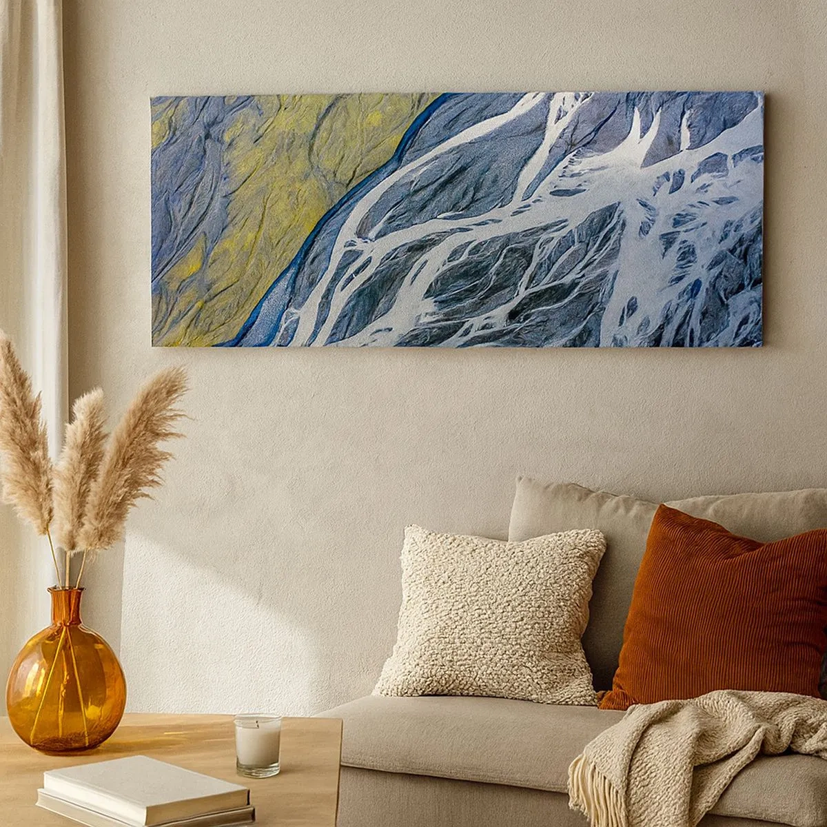 Quadro su tela - Stampe su Tela - Le pitture rupestri della natura - 100x40 cm