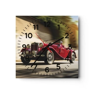 Orologio da parete - Orologio in Vetro - Più bella della Nike di Samotracia - 30x30 cm