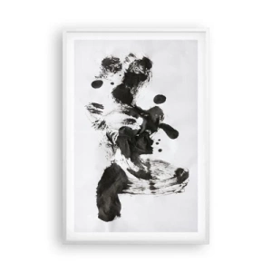 Poster in cornice bianca - C'è un senso nella follia? - 61x91 cm