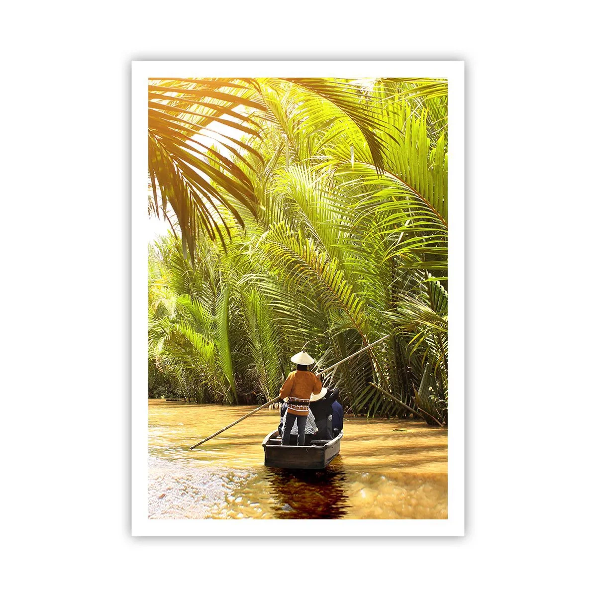 Poster - Tunnel di palme - 70x100 cm