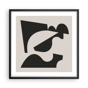 Poster in cornice nera - Kit di montaggio - 50x50 cm
