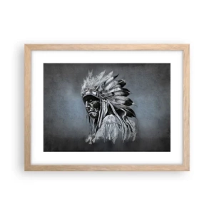 Poster in cornice rovere chiaro - Ritorno alle radici - 40x30 cm