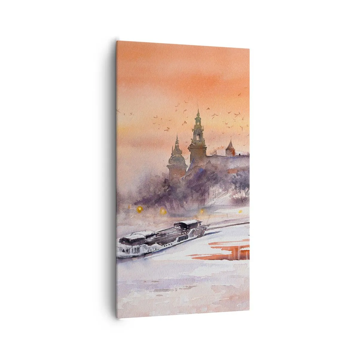 Quadro su tela - Stampe su Tela - Tramonto reale - 65x120 cm