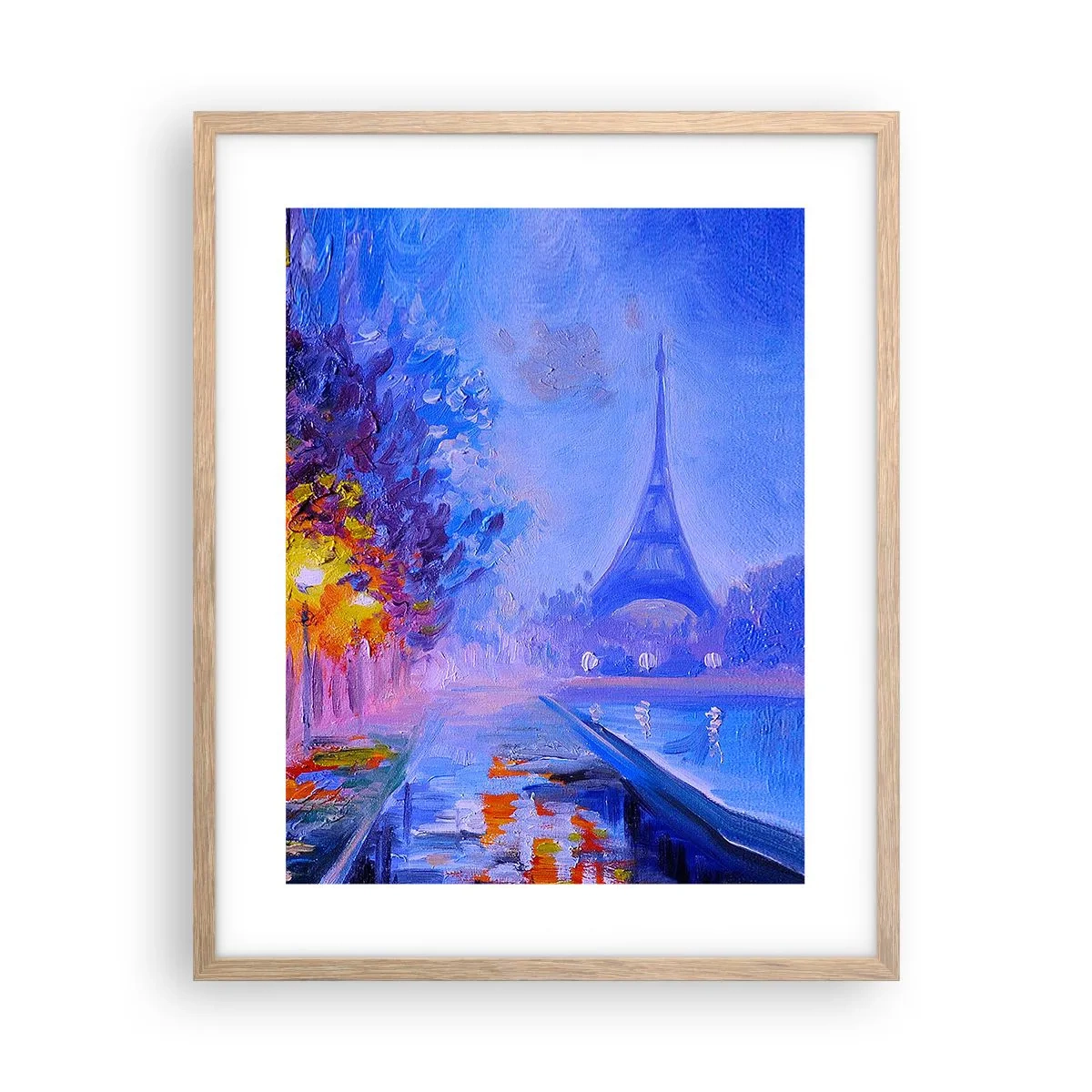 Poster in cornice rovere chiaro - Passeggiata da sogno - 40x50 cm