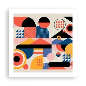 Poster - Composizione: divertiti - 50x50 cm