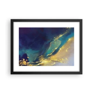 Poster in cornice nera - La palude dorata - 40x30 cm