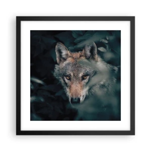 Poster in cornice nera - Cacciatore - 40x40 cm