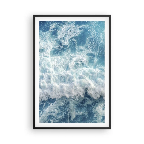 Poster in cornice nera - Con gioia e saltellando - 61x91 cm