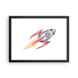 Poster in cornice nera - Più in alto, più veloce, più lontano - 40x30 cm