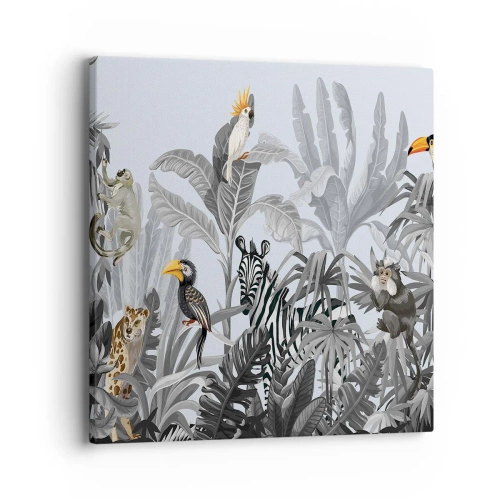 Quadro su tela - Stampe su Tela - Favola africana - 40x40 cm