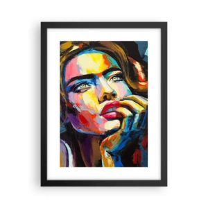 Poster in cornice nera - I sogni come uccelli planano nel cielo - 30x40 cm