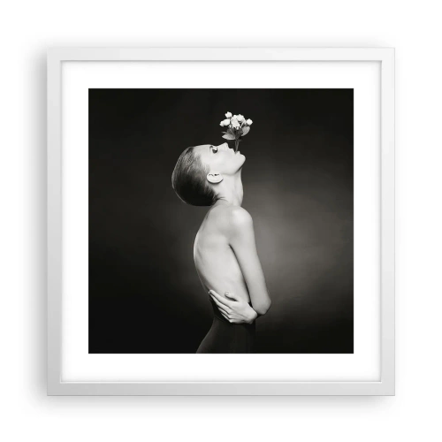 Poster in cornice bianca - Eleganza eccentrica - 40x40 cm
