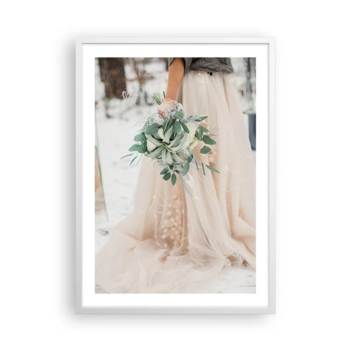 Poster in cornice bianca - E vissero felici e contenti - 50x70 cm