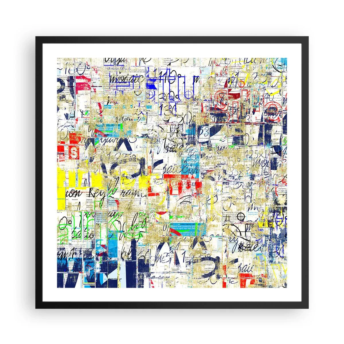 Poster in cornice nera - Semplicemente bello da vedere - 60x60 cm