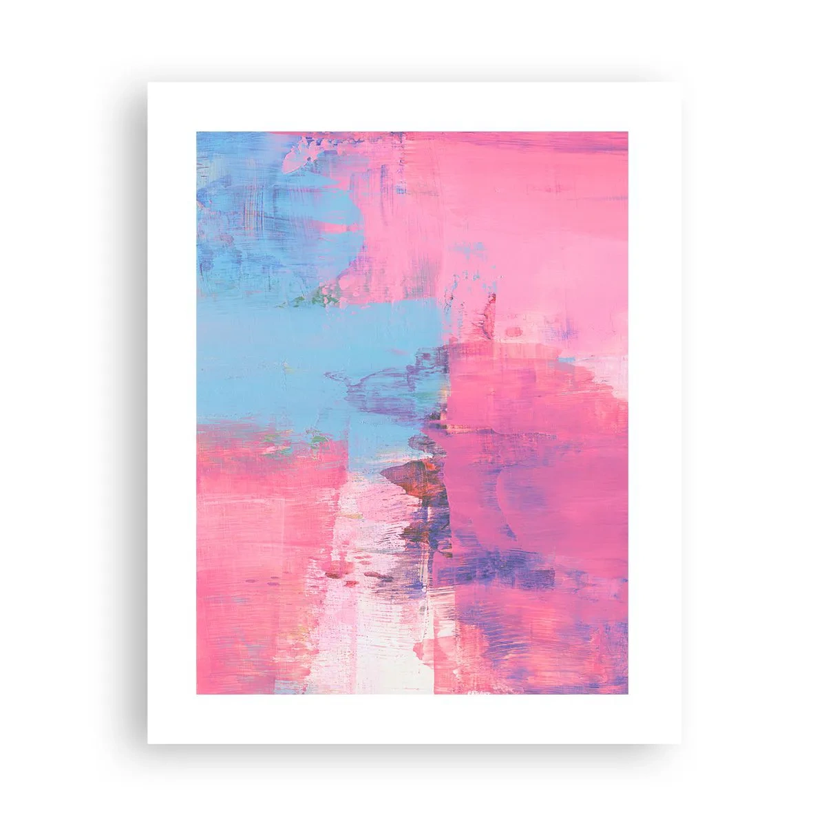 Poster - Rosa, blu e un pizzico di luce - 40x50 cm