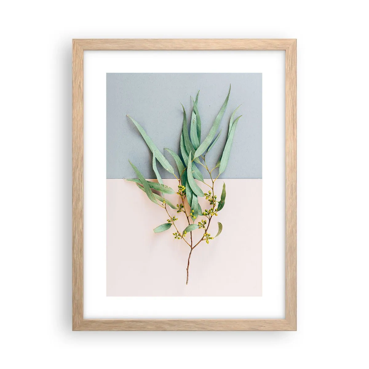 Poster in cornice rovere chiaro - Delicatezza pastello - 30x40 cm