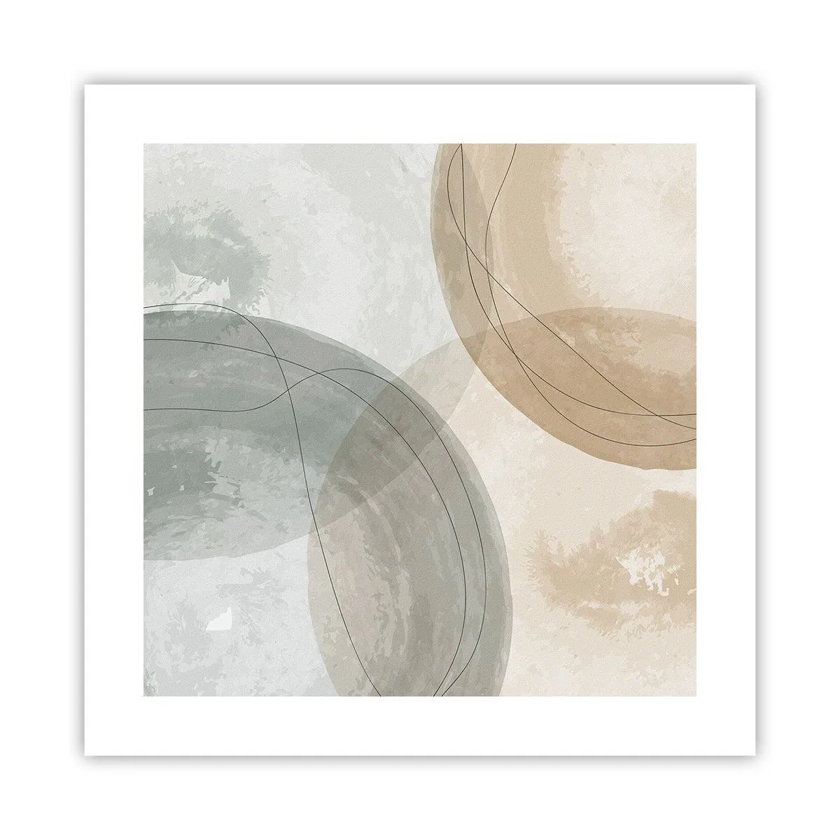 Poster - Compenetrazione di mondi - 40x40 cm