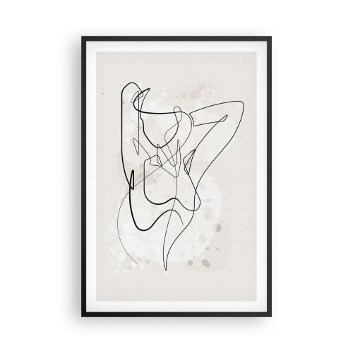 Poster in cornice nera - L'arte della seduzione - 61x91 cm