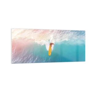 Quadro su vetro - Il cavaliere dell'oceano - 100x40 cm