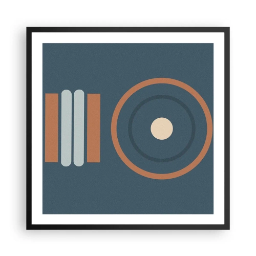 Poster in cornice nera - L'essenza delle cose - 60x60 cm