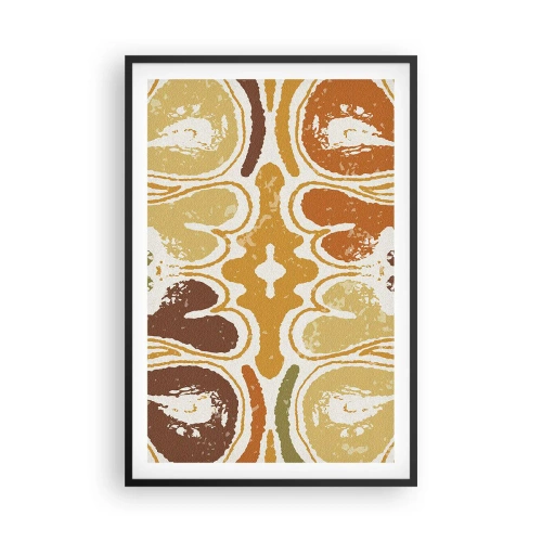 Poster in cornice nera - Astrazione sentimentale - 61x91 cm