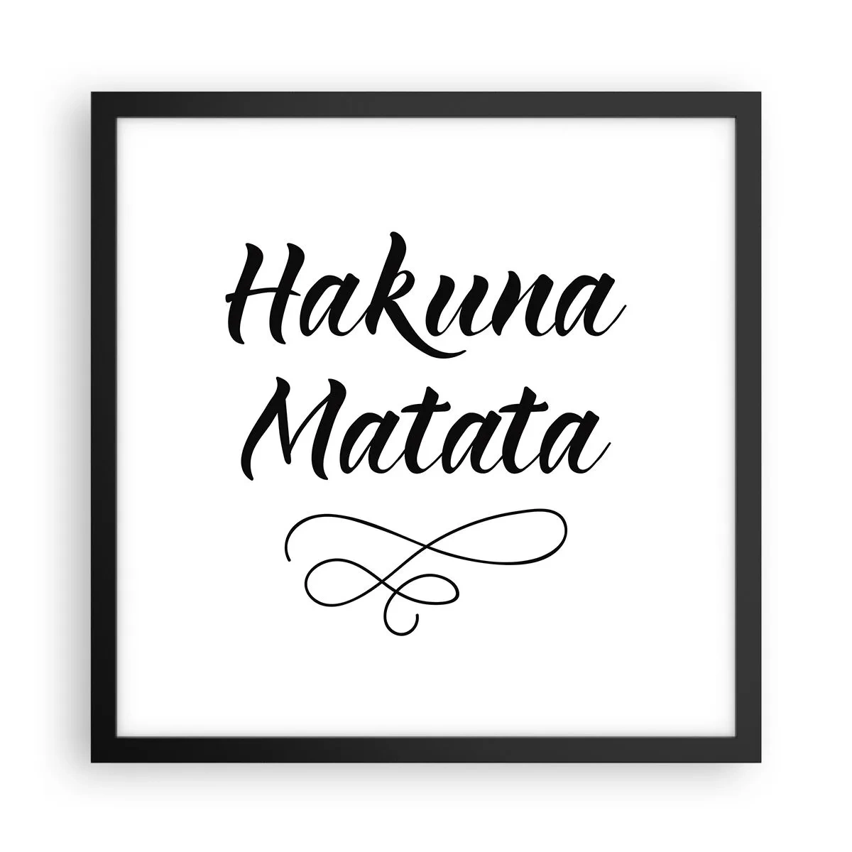 Poster in cornice nera - Il miglior consiglio - 40x40 cm