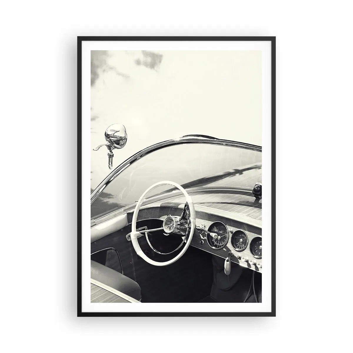 Poster in cornice nera - Il ricco e il povero - 70x100 cm