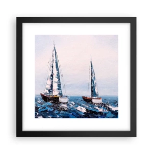 Poster in cornice nera - Fratellanza nel vento - 30x30 cm