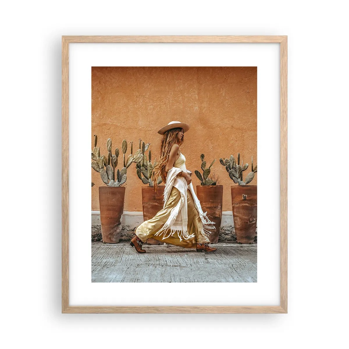 Poster in cornice rovere chiaro - In stile hippy - 40x50 cm