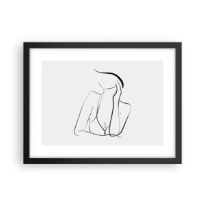 Poster in cornice nera - Sull'onda dei sogni - 40x30 cm