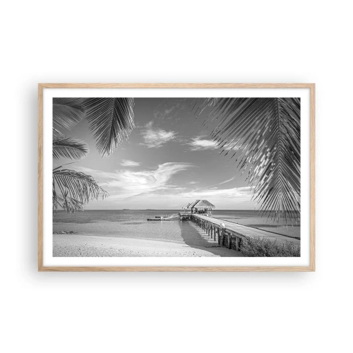 Poster in cornice rovere chiaro - Un ricordo o un sogno? - 91x61 cm