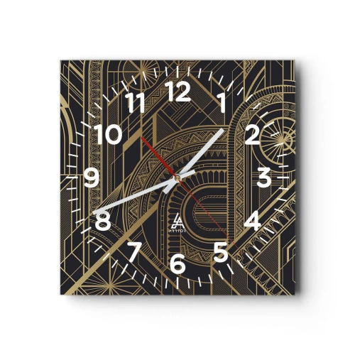 Orologio da parete - Orologio in Vetro - Concetti, idee, progetti - 40x40 cm