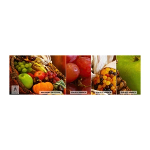 Campione Di Fotomurale Standard Eco - Cesta dell'abbondanza - Gastronomia, Frutta, Verdure - 100x30 cm