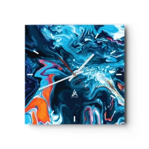 Orologio da parete - Orologio in Vetro - Viaggio al centro del cielo - 40x40 cm