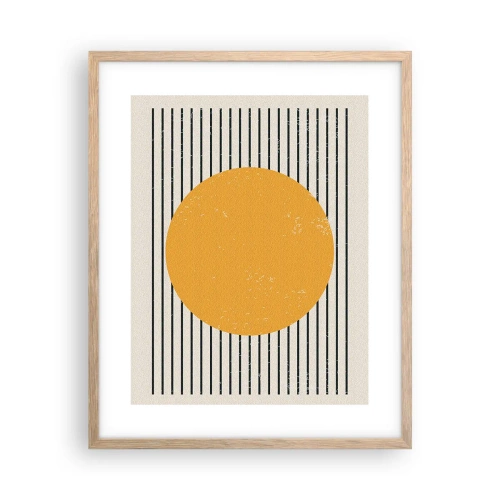 Poster in cornice rovere chiaro - La forza della semplicità - 40x50 cm