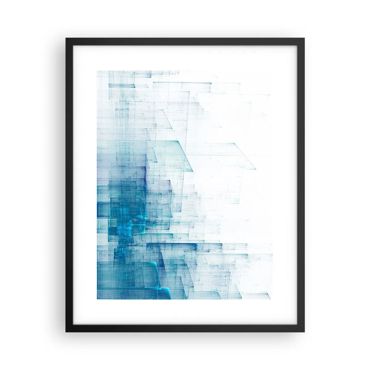 Poster in cornice nera - E lo spazio fu - 40x50 cm