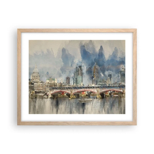 Poster in cornice rovere chiaro - Londra in tutta la sua bellezza - 50x40 cm